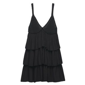 Zara dress in black size S new, in cotton
